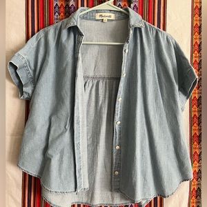 Madewell denim short-sleeve button-down